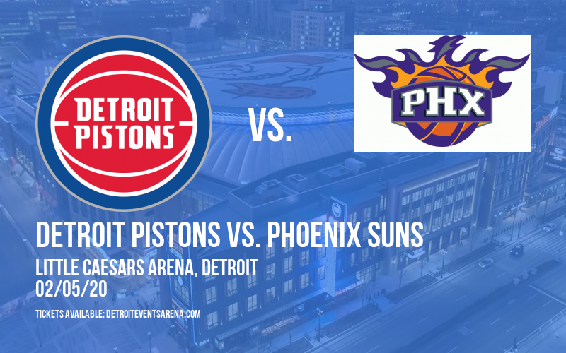 Detroit Pistons vs. Phoenix Suns at Little Caesars Arena tickets Detroit Pistons vs. Phoenix Suns at Little Caesars Arena