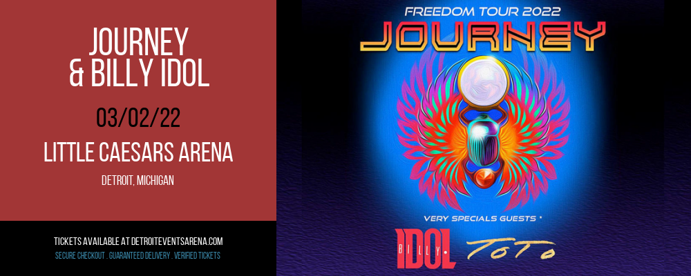 Journey & Billy Idol at Little Caesars Arena tickets Journey & Billy Idol at Little Caesars Arena