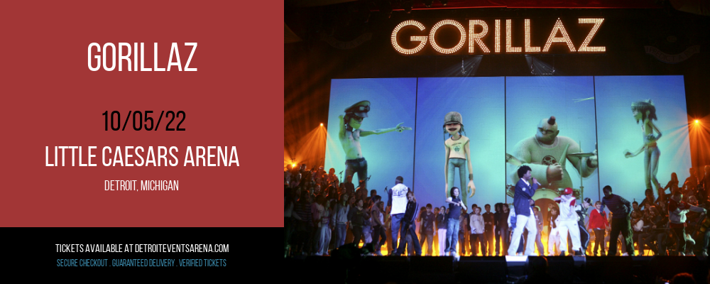 Gorillaz at Little Caesars Arena tickets Gorillaz at Little Caesars Arena